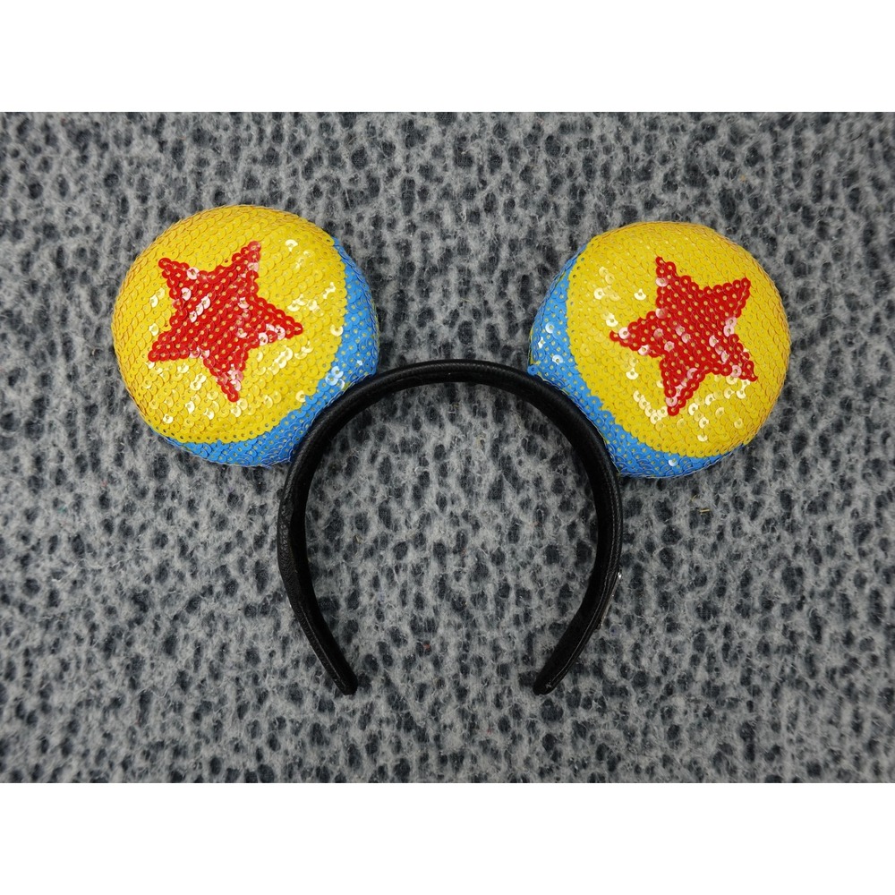 Loungeflyβ Toy Story Pixar Ball Headband OS Yellow Good Sequin Luxo Ball Ears